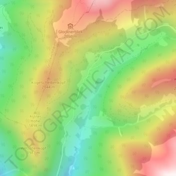 Asten topographic map, elevation, terrain
