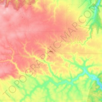 Battah topographic map, elevation, terrain
