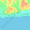 Islantilla topographic map, elevation, terrain