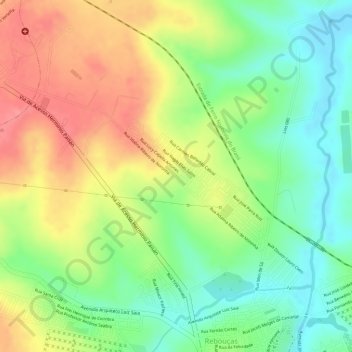 Outdoor topographic map, elevation, terrain