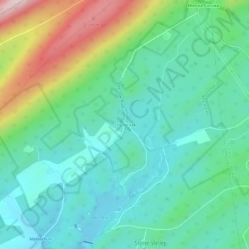 Charteroak topographic map, elevation, terrain