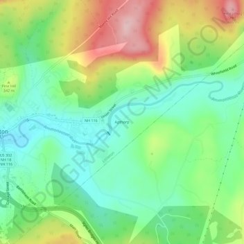 Apthorp topographic map, elevation, terrain
