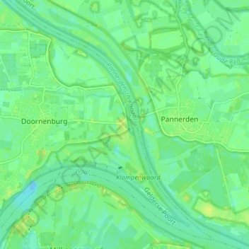 Sterreschans topographic map, elevation, terrain