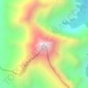 Mount Aylmer topographic map, elevation, terrain