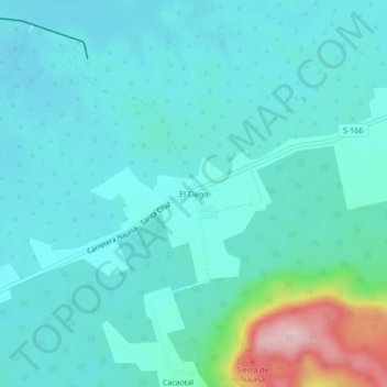 El Ciego topographic map, elevation, terrain