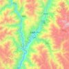 Batang topographic map, elevation, terrain