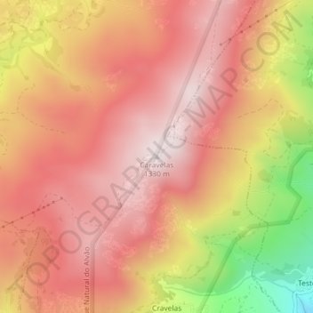 Caravelas topographic map, elevation, terrain