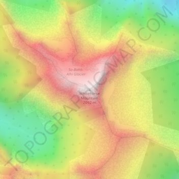Whitehorse Mountain topographic map, elevation, terrain