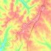 Highland topographic map, elevation, terrain