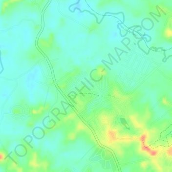 El Imperio topographic map, elevation, terrain