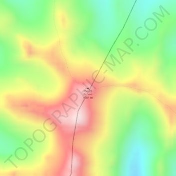 Mount Satima topographic map, elevation, terrain