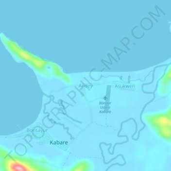 Andey topographic map, elevation, terrain
