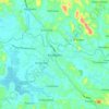 Pandalam topographic map, elevation, terrain