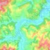 Osmanagići topographic map, elevation, terrain