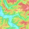 Butts topographic map, elevation, terrain