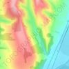 Ireasca topographic map, elevation, terrain
