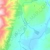 Hyde topographic map, elevation, terrain