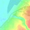 Задняя topographic map, elevation, terrain