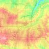 Oklahoma City topographic map, elevation, terrain