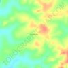Vila Xanxare topographic map, elevation, terrain