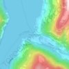 Aurlandsvangen topographic map, elevation, terrain