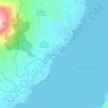 Toya Bungkah topographic map, elevation, terrain