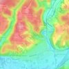 La Combe de l'Isle topographic map, elevation, terrain