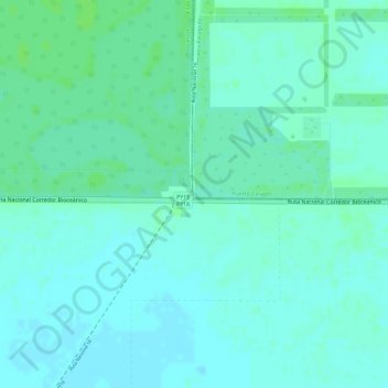 Peaje Teniente Montanía topographic map, elevation, terrain