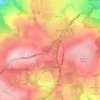 Marley Hill topographic map, elevation, terrain