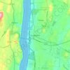 Poughkeepsie topographic map, elevation, terrain