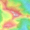 Triple Peak topographic map, elevation, terrain