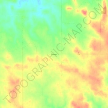 Brisbane topographic map, elevation, terrain