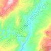 Tibaná topographic map, elevation, terrain