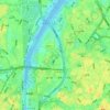 Huanziyuan topographic map, elevation, terrain