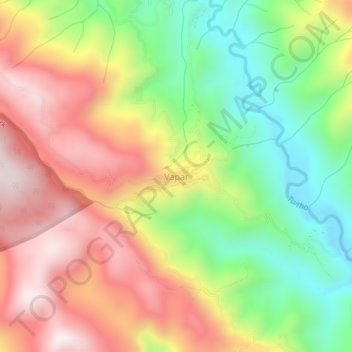 Vapar topographic map, elevation, terrain
