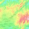 Duaca topographic map, elevation, terrain