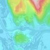 Pluvis topographic map, elevation, terrain