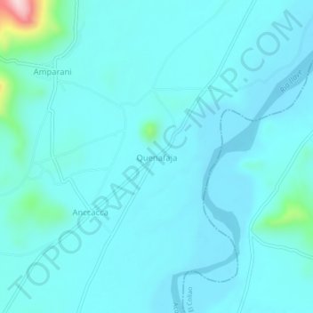 Quenafaja topographic map, elevation, terrain