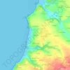 Kervel Izella topographic map, elevation, terrain