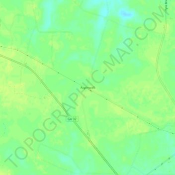 Aspinwall topographic map, elevation, terrain