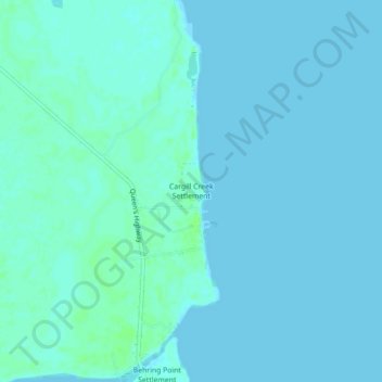 Cargill Creek Settlement topographic map, elevation, terrain