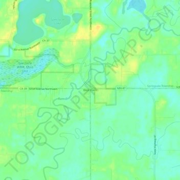 West Point topographic map, elevation, terrain