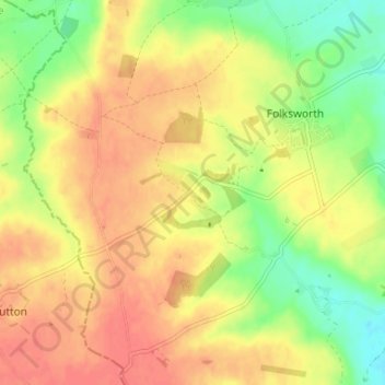 Washingley topographic map, elevation, terrain