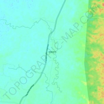 Bahubal topographic map, elevation, terrain
