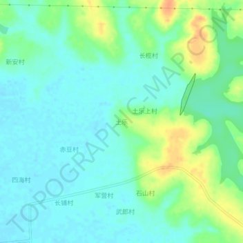 Tule topographic map, elevation, terrain