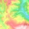 Perves topographic map, elevation, terrain