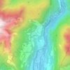 Olantreghe topographic map, elevation, terrain