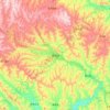 通渭县 topographic map, elevation, terrain