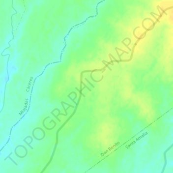 Zaldivar topographic map, elevation, terrain