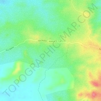 Antiguo ojo del desierto topographic map, elevation, terrain